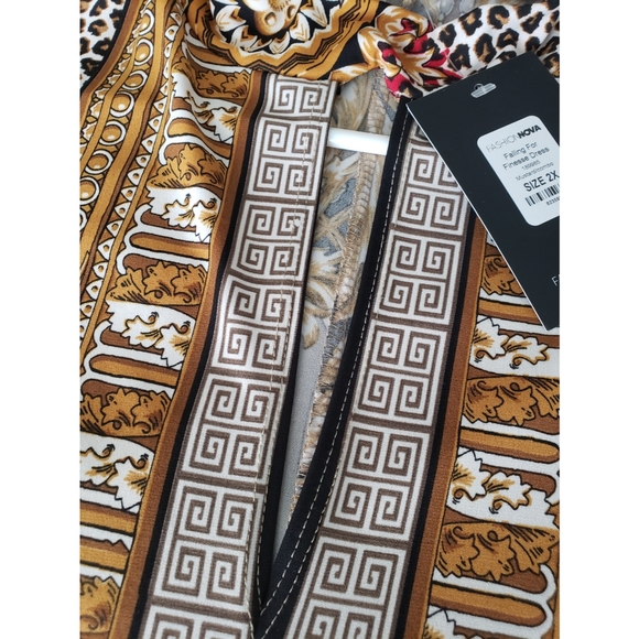 Printed mini dress NEW size 2x fashion nova dress. - Picture 5 of 6